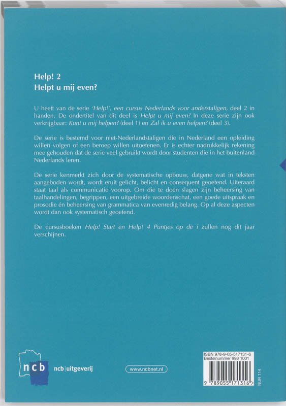 Achterkant van Boek voor de cursist