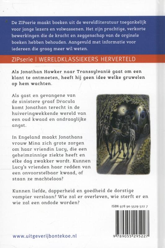 Achterkant van Dracula