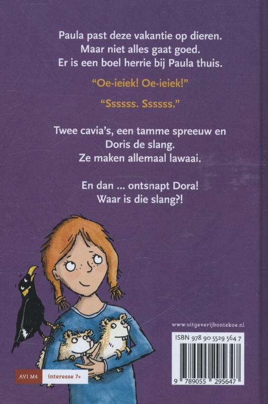 Achterkant van De slang die kwam logeren