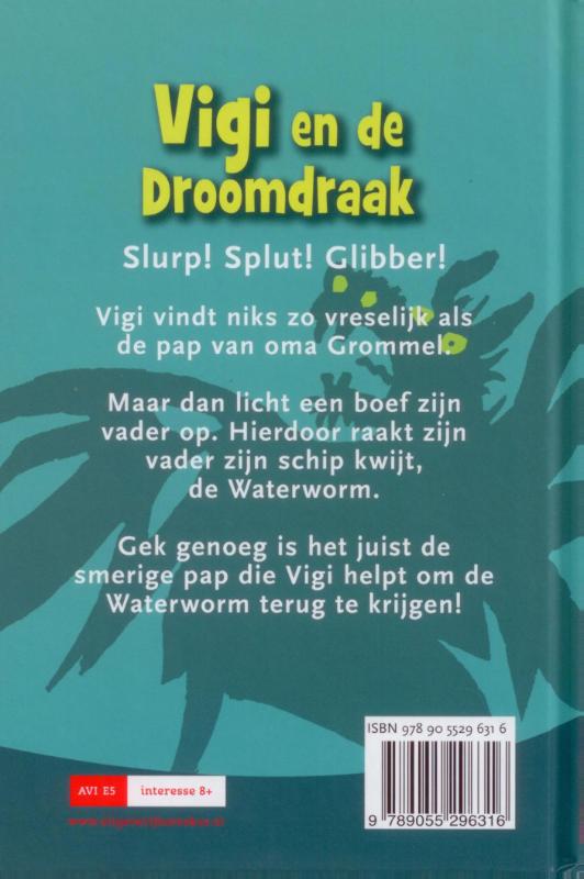 Achterkant van Vigi en de droomdraak