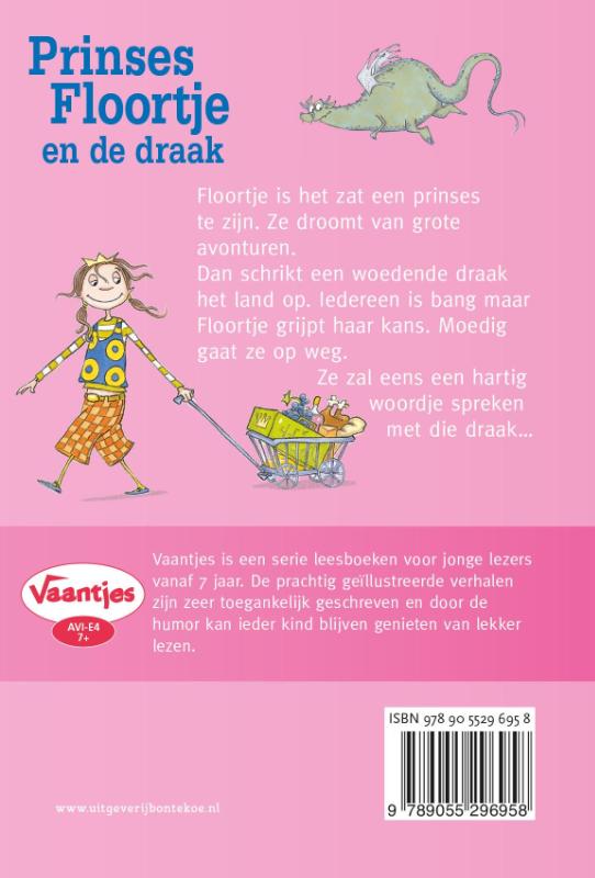 Achterkant van Prinses Floortje en de draak