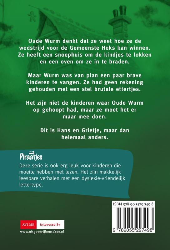 Achterkant van De gemeenste heks ter wereld