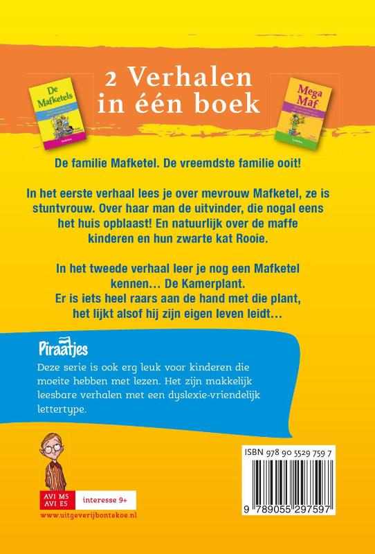 Achterkant van De mafketels & Megamaf