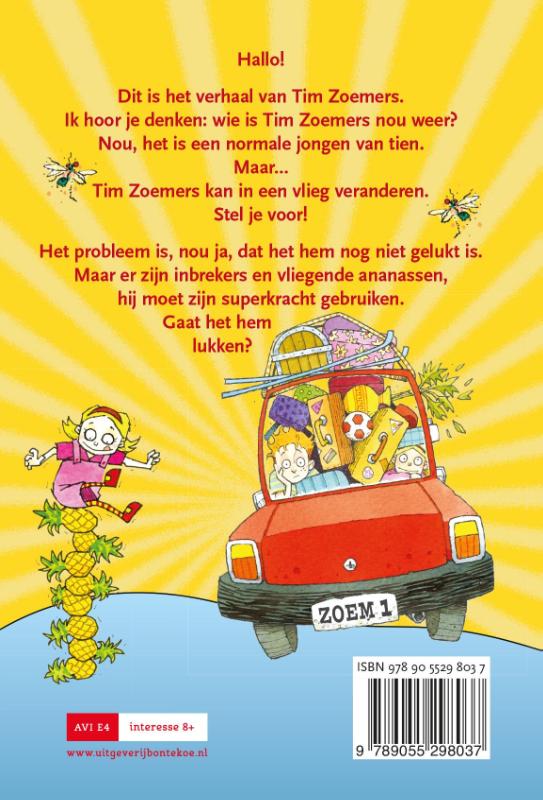 Achterkant van Het verhaal van Tim Zoemers