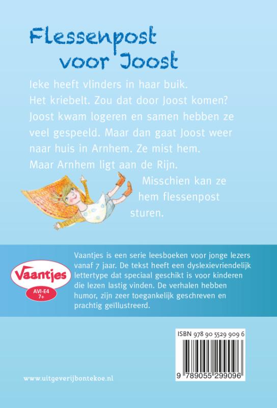 Achterkant van Flessenpost voor Joost