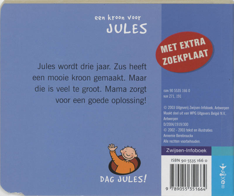 Achterkant van Een kroon voor Jules