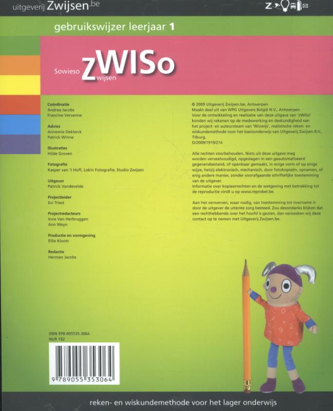 Achterkant van Gebruikswijzer