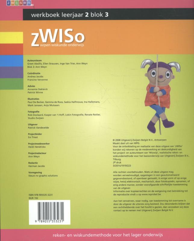 Achterkant van Werkboek