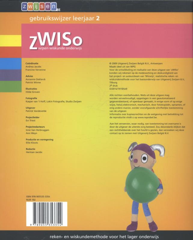 Achterkant van Gebruikswijzer