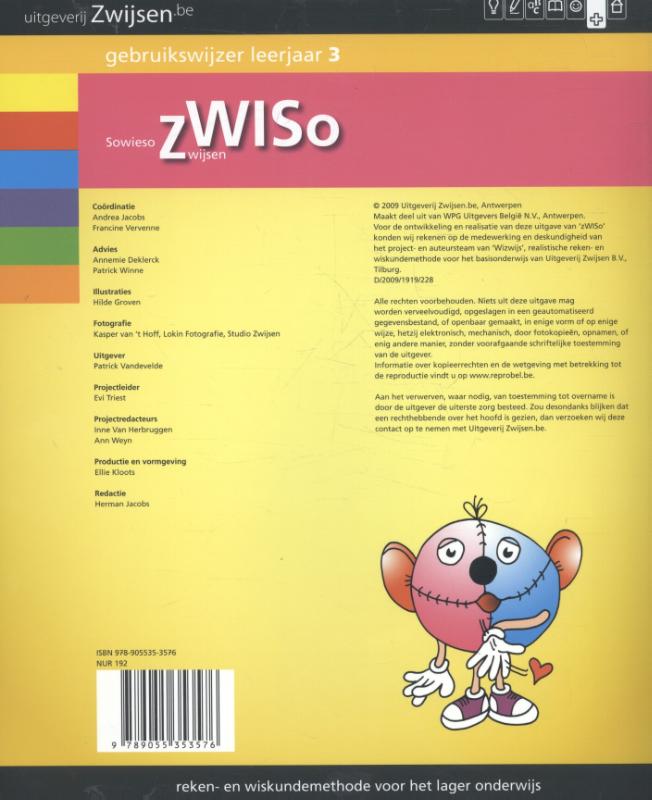 Achterkant van Gebruikswijzer