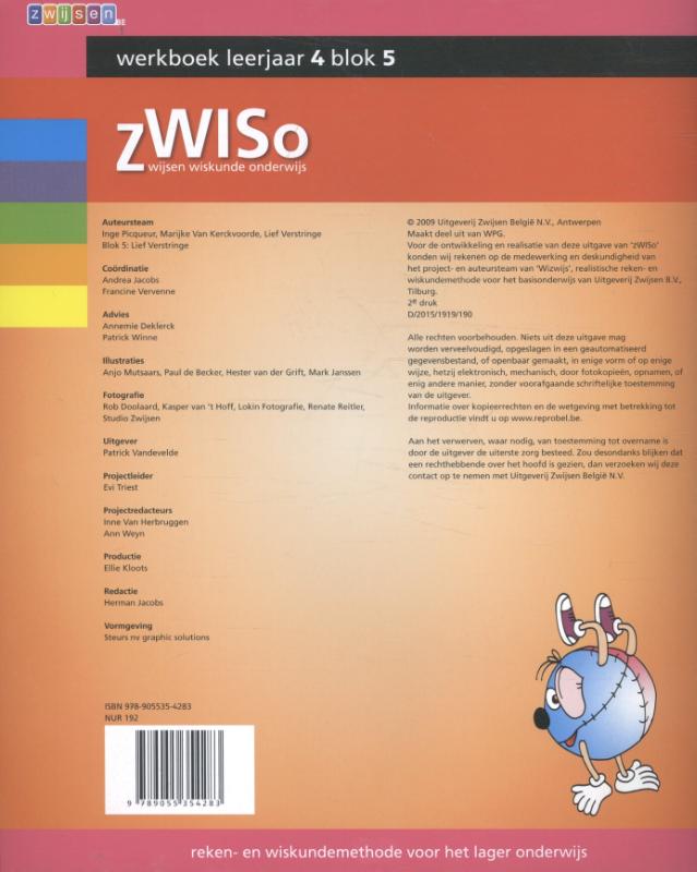 Achterkant van Werkboek