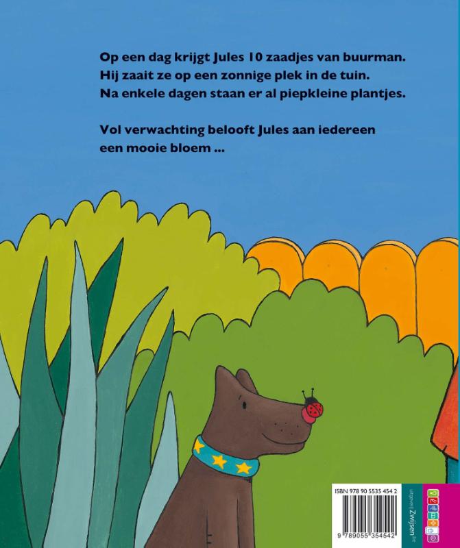 Achterkant van Bloemen van Jules