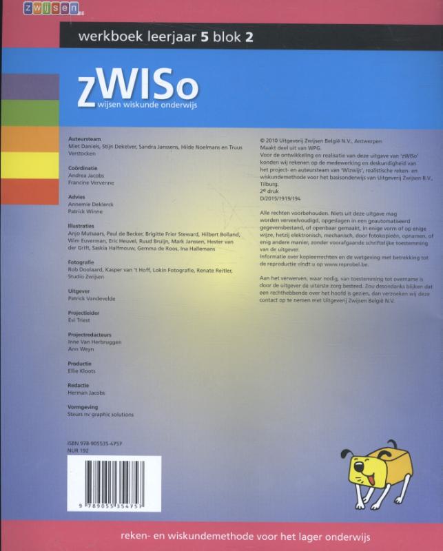 Achterkant van Werkboek