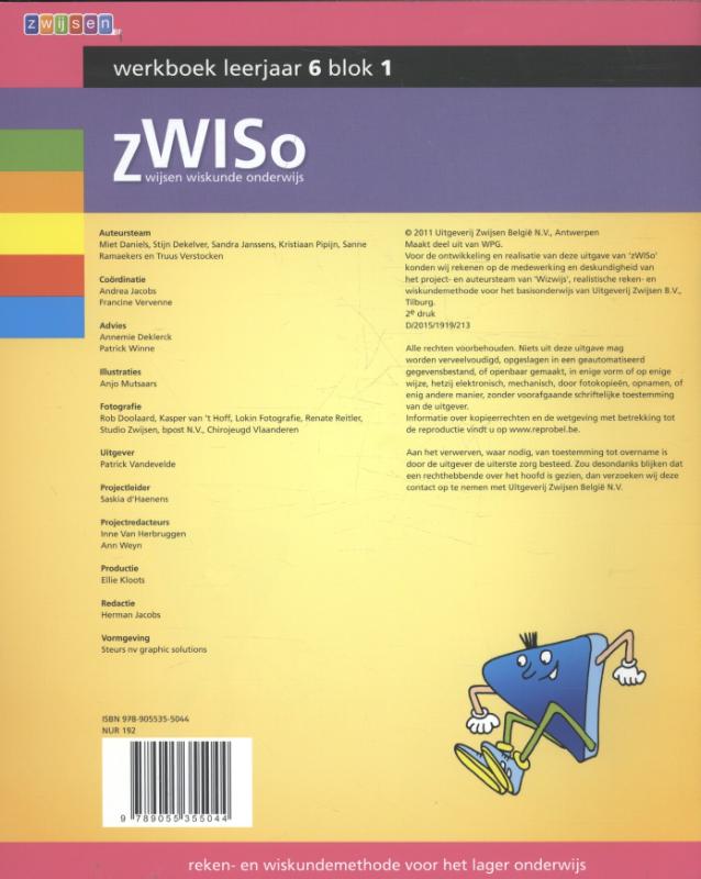 Achterkant van Werkboek