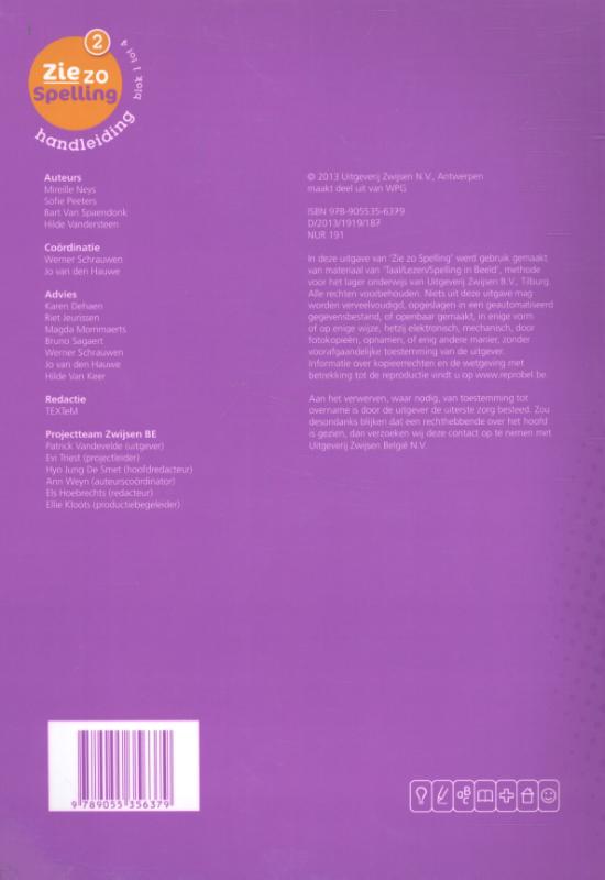 Achterkant van handleiding