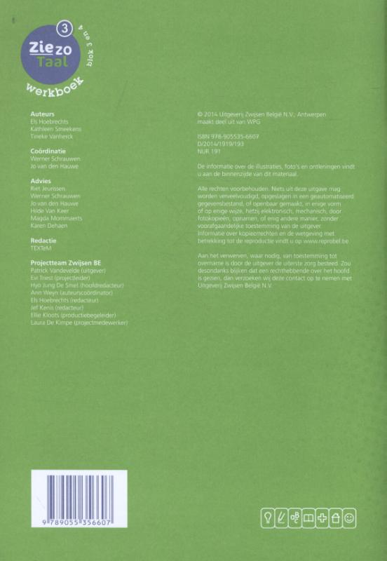 Achterkant van Werkboek 3