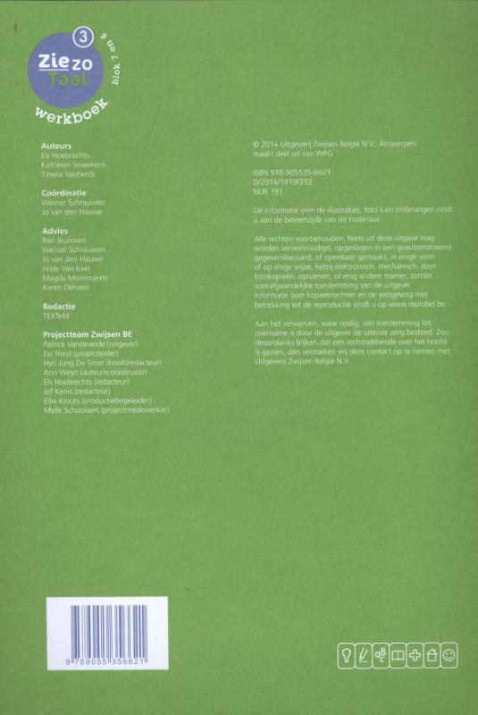 Achterkant van Werkboek 3
