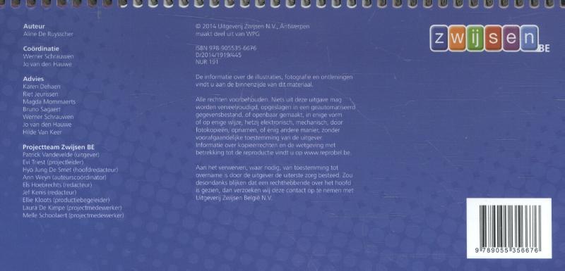Achterkant van Uitlegkaarten