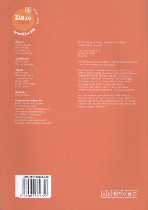 Achterkant van Werkboek 4