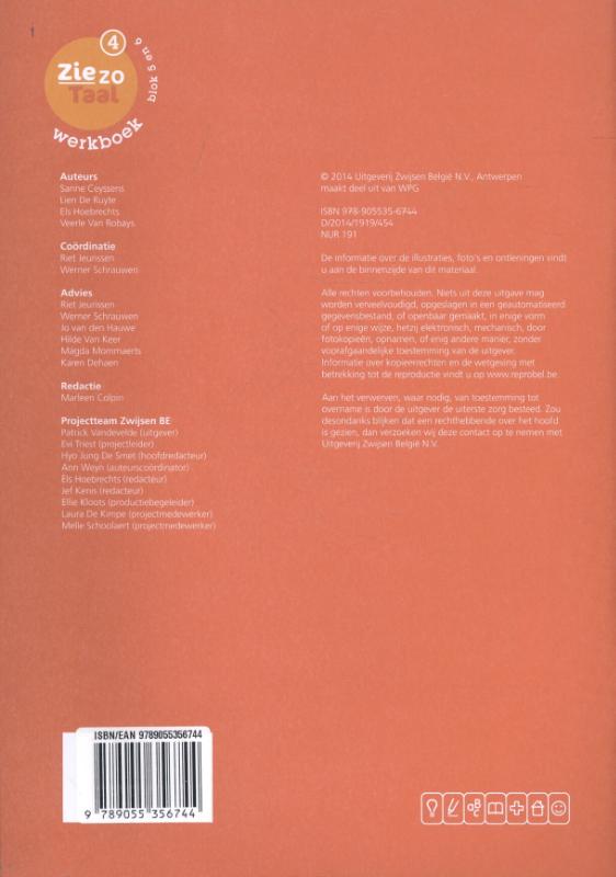 Achterkant van Werkboek 4
