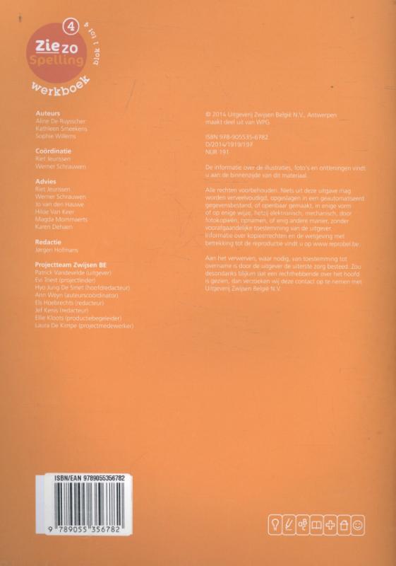 Achterkant van Werkboek