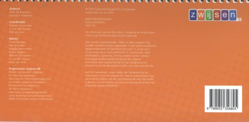 Achterkant van Uitlegkaarten