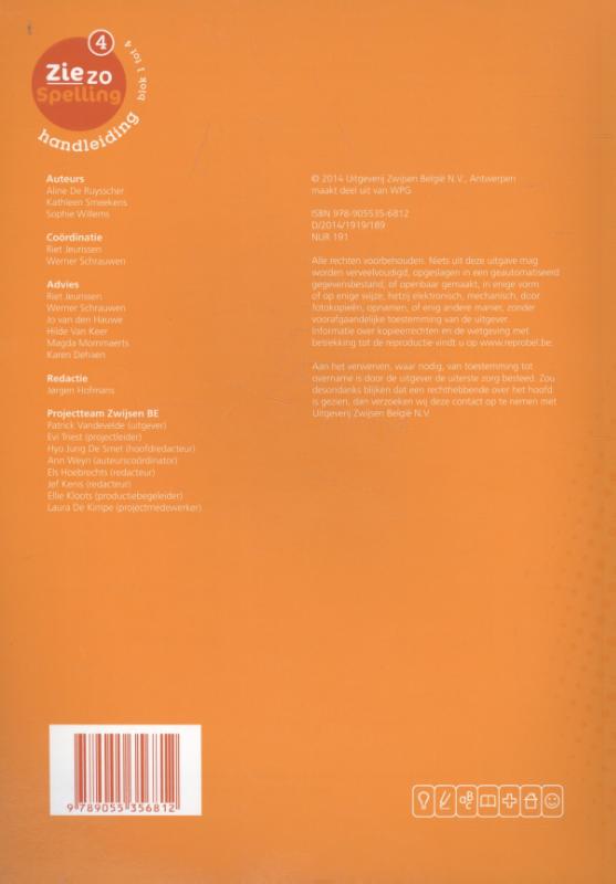 Achterkant van Handleiding