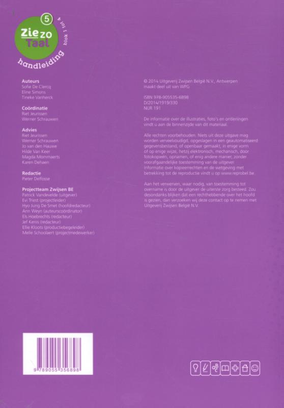Achterkant van Handleiding