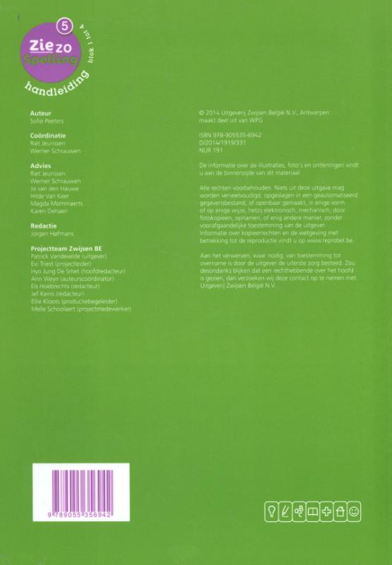 Achterkant van Handleiding