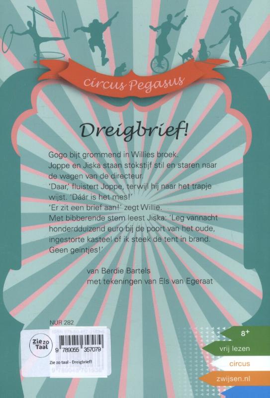 Achterkant van Dreigbrief