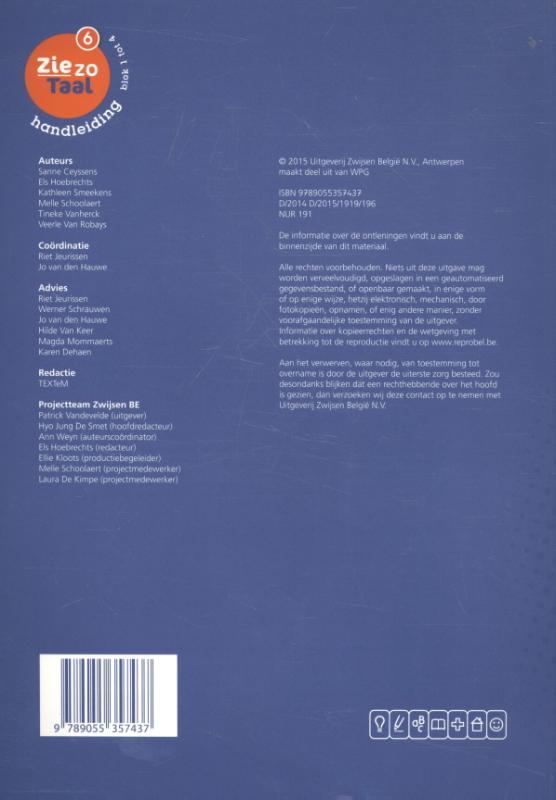 Achterkant van Handleiding