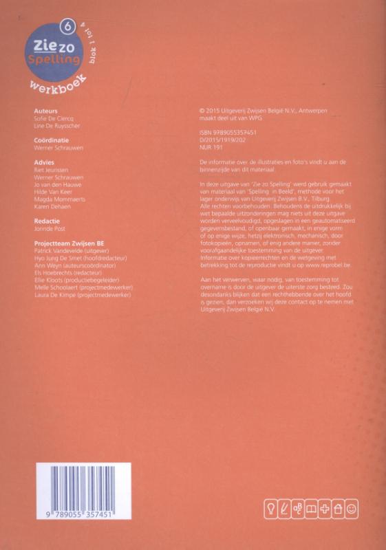 Achterkant van Werkboek