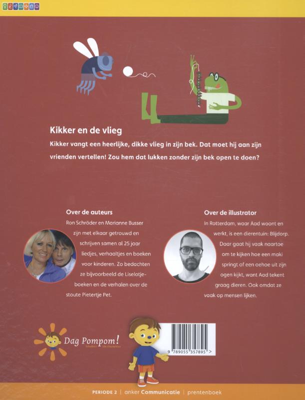 Achterkant van Kikker en de vlieg