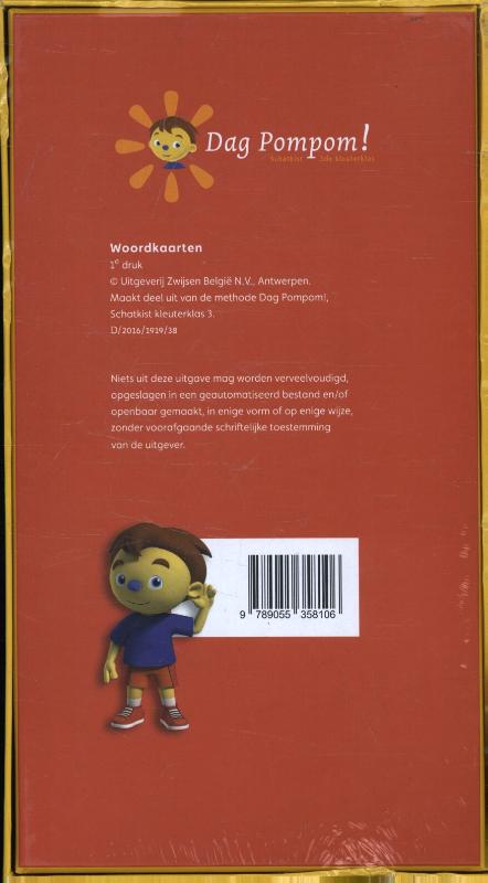 Achterkant van woordkaarten