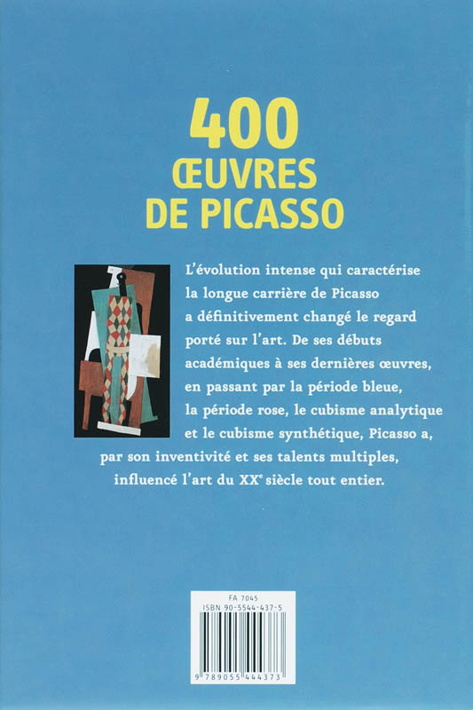 Achterkant van Les essentiels de l'art Picasso