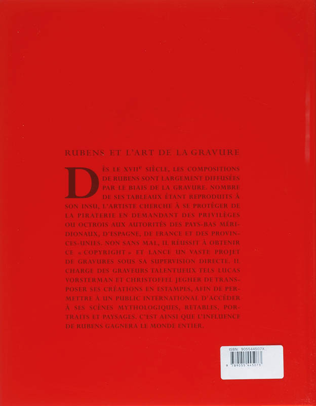 Achterkant van Rubens et l'art de la gravure