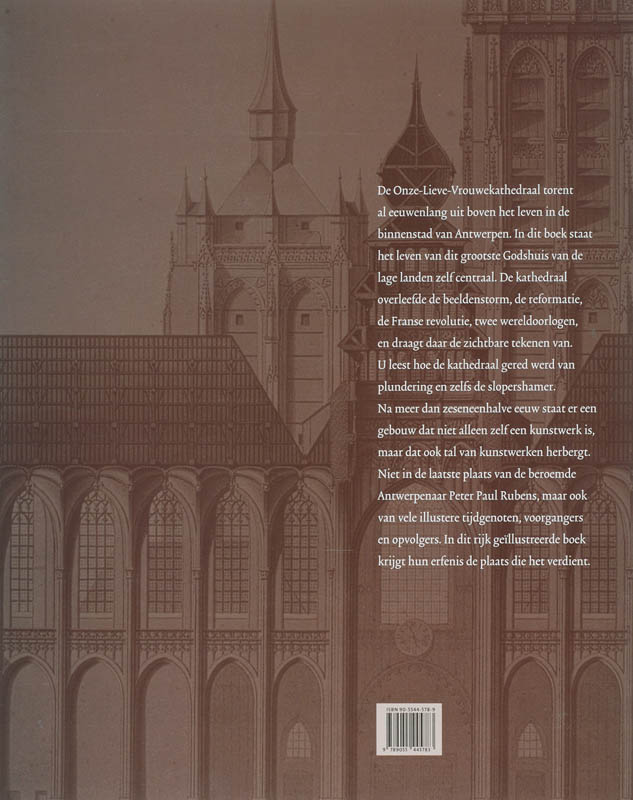 Achterkant van De Onze-Lieve-Vrouwekathedraal Van Antwerpen