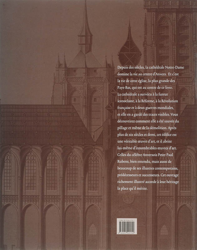 Achterkant van La cathedrale Notre-Dame d'Anvers