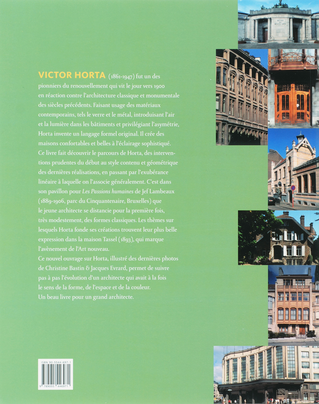 Achterkant van Horta ou la passion de l'architecture