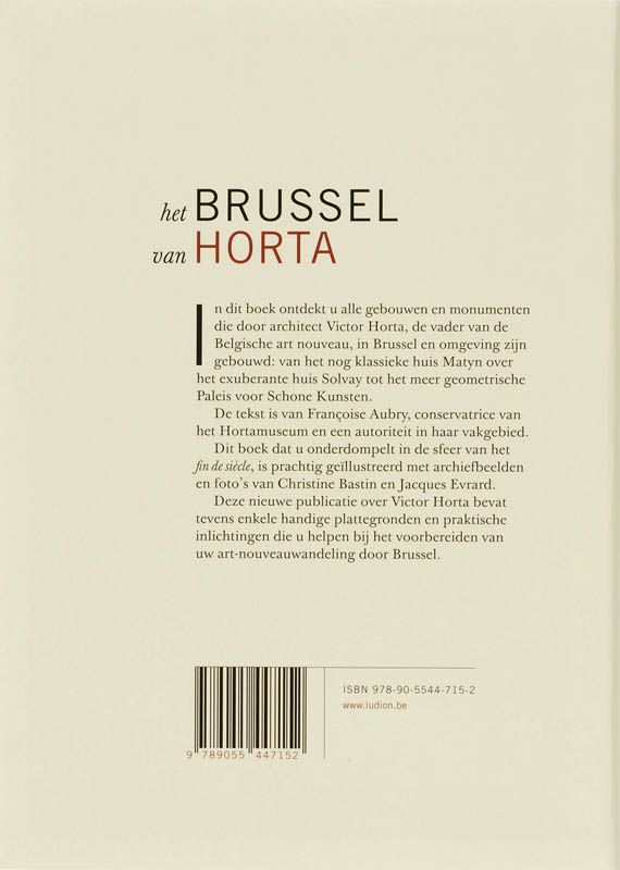 Achterkant van Het Brussel van Horta