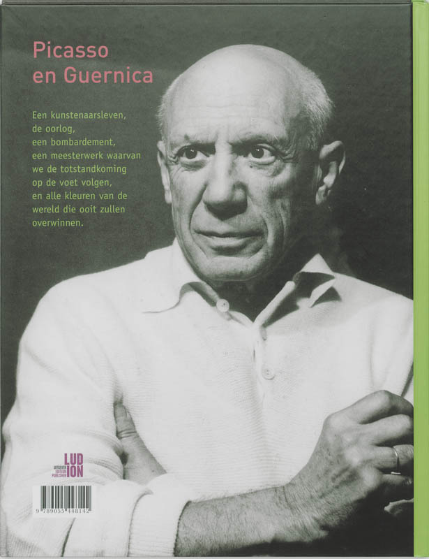 Achterkant van Picasso en Guernica