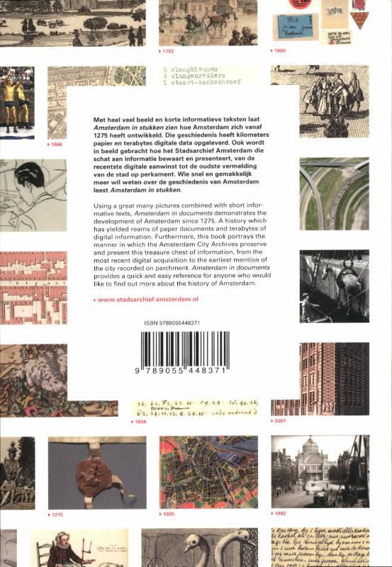 Achterkant van Amsterdam in stukken ; Amsterdam in documents 2010-1275