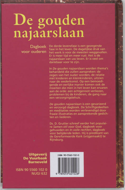 Achterkant van De gouden najaarslaan