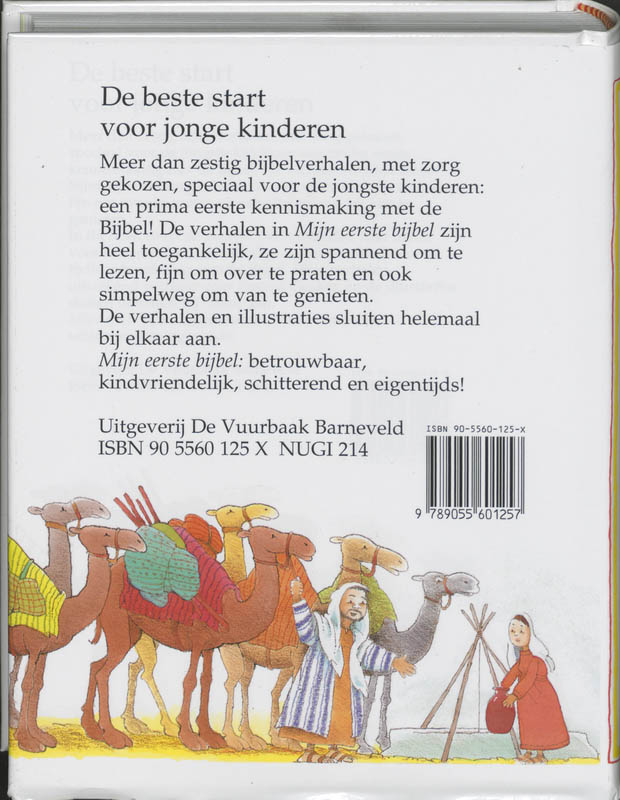 Achterkant van Mijn eerste Bijbel