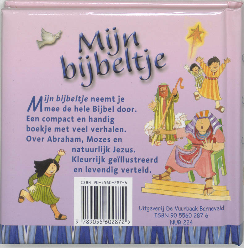 Achterkant van Mijn bijbeltje