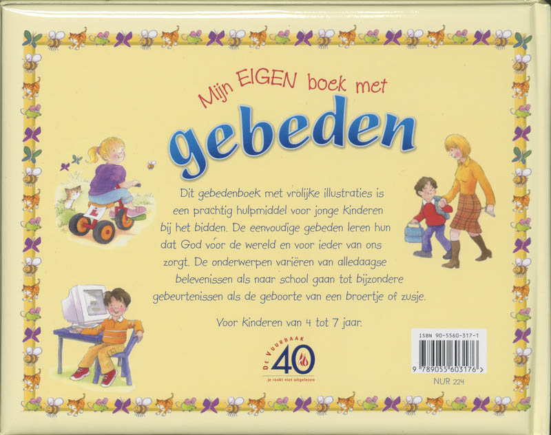 Achterkant van Mijn eigen boek met gebeden