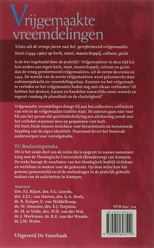 Achterkant van Vrijgemaakte vreemdelingen