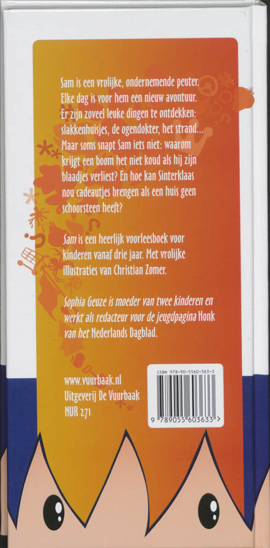 Achterkant van Sam