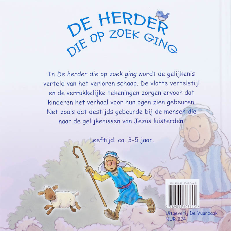 Achterkant van De herder die op zoek ging