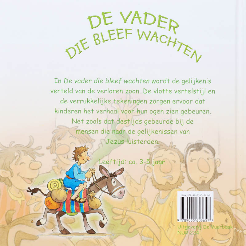 Achterkant van De vader die bleef wachten